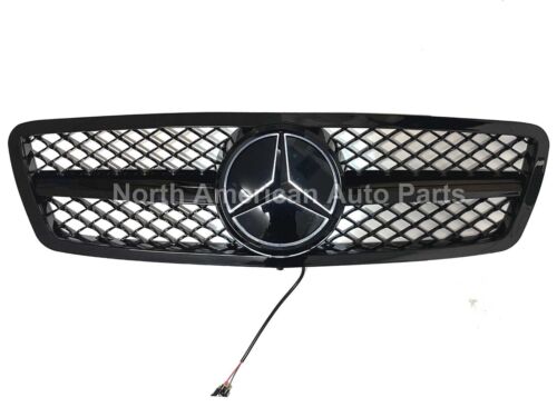 Sport Style Grille C-Class All Black Illuminated LED 01-07 C230 C320 C240 Sedan - Bild 4 von 6