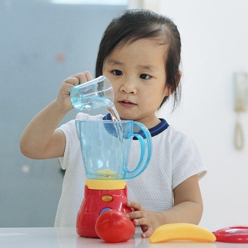 Kinder Pretend Play Küche Mixer Mahlwerk Geräte mit Pretend Zubehör Spielzeug - Bild 5 von 9
