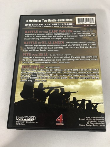 Battles of World War II - Four Movie DVD Set (DVD, 2003, 2-Disc Set) - Picture 2 of 2