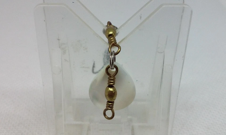 Señuelo de pesca de trucha/bajo giratorio en línea madreperla 1/2" MARATHON TACKLE de colección Foto 4 de 4