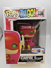 Funko Pop! Teen Titans Go - #336 Starfire as The Flash - Toys R Us Excl + Protec