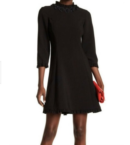 Kate Spade Embellished Floral Black 