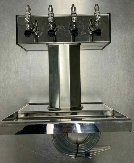 Glastender Bt-4-mf 4-faucet Mirror Finish Air Cooled Tee Tower for sale online