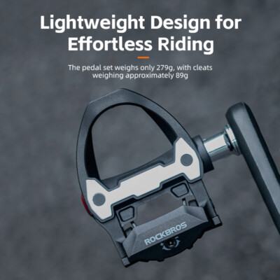 Road Bike Pedals ROCKBROS Colorful Clipless Bicycle Pedals With