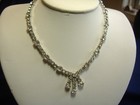 VINTAGE KRAMER 14" RHINESTONE NECKLACE