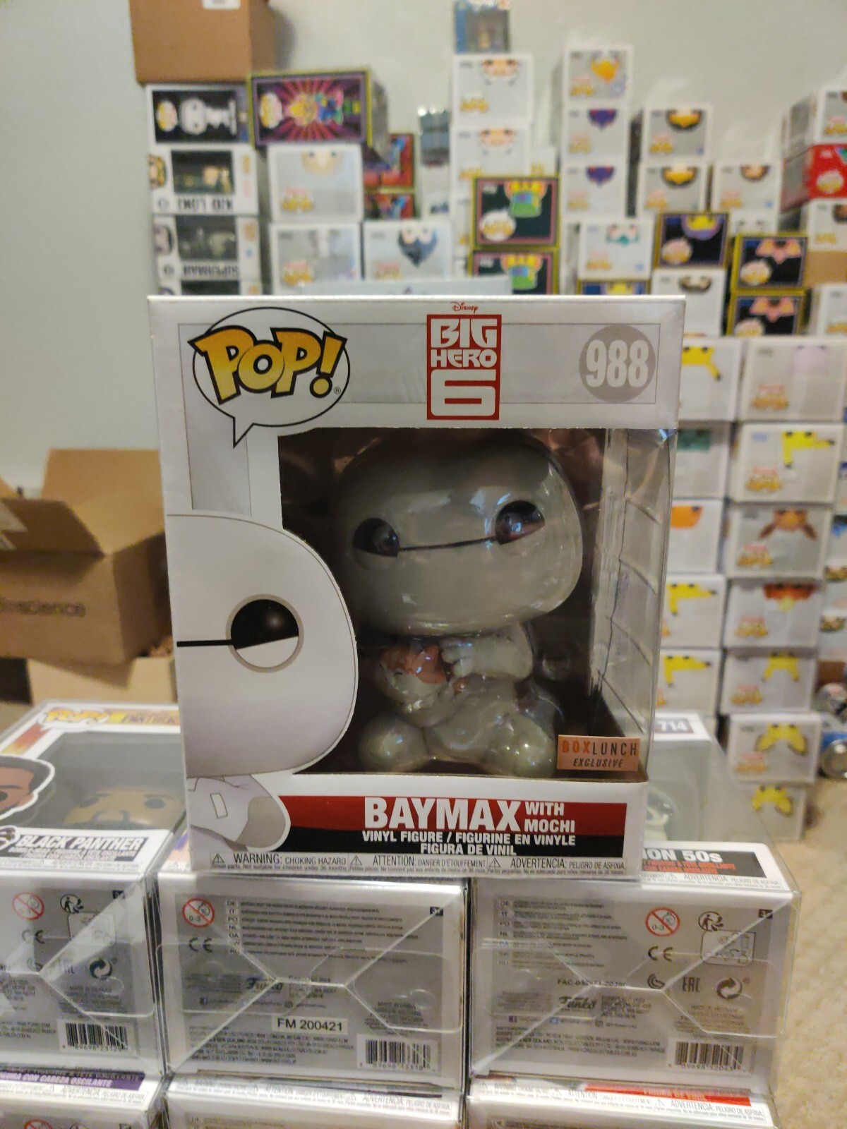 Sale Funko Pop! Vinyl Super 6&Quot;: Disney - Baymax With Mochi #498 - Box Lunch (Bl)