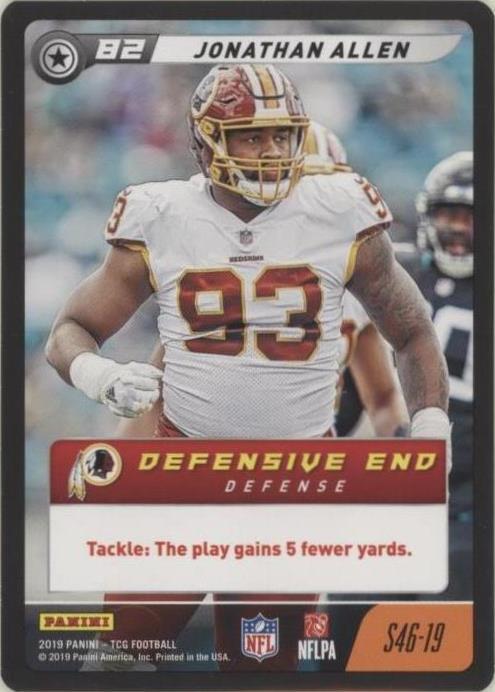 2019 Panini NFL Five TCG Jonathan Allen #S46-19 - 1 of 2