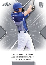 10 ct lot 2020 Casey Saucke Leaf Perfect Game Nike AA Classic Aflac All Star Gam