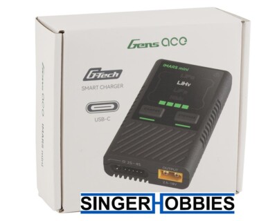 GENS ACE GEA60WC1 Imars Mini 2-4S G-Tech DC Charger 5A/60W w/65W USB-C PD Cord