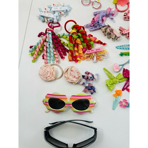 VINTAGE GYMBOREE Hair Accessories LOT 32 Pieces Sunglasses Bows Curls Barrette - Picture 7 of 9