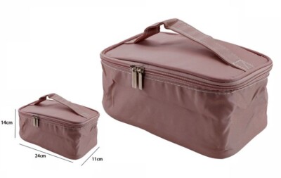 x Tasche Handtasche Schminktasche mit Reißverschluss Make-up Damen 53200 dfh