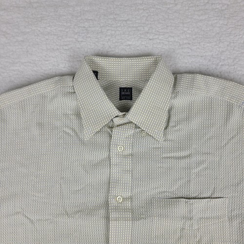 IKE Behar NYC Shirt Mens 16.5 36 Blue Yellow Check Dress Button Up USA MADE - Picture 3 of 11
