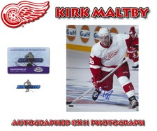 Kirk Maltby Signed Detroit Red Wings 8X10 PHOTO w/COA #3