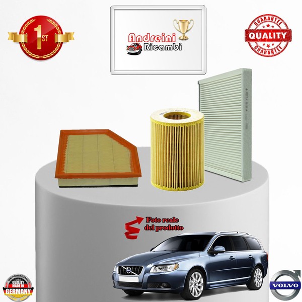 Set Service 3 Filter volvo V70 II 3.2 AWD 179KW 243CV Von 2010-> KTV1-image