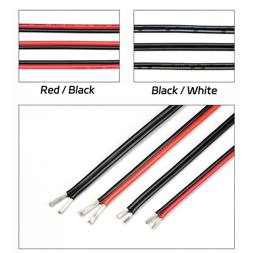 Cable de alambre de PVC flexible doble de 2 núcleos 16/18/20/22/24/26/28/30 AWG cobre estañado - Imagen 5 de 6