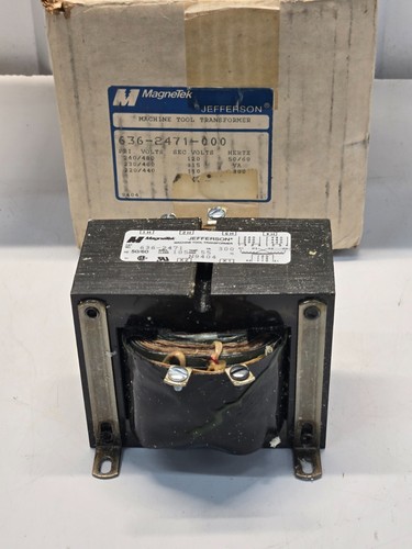 JEFFERON MAGNETEK 636-2471-000 MACHINE TOOL TRANSFORMER NEW d2 - Picture 2 of 3