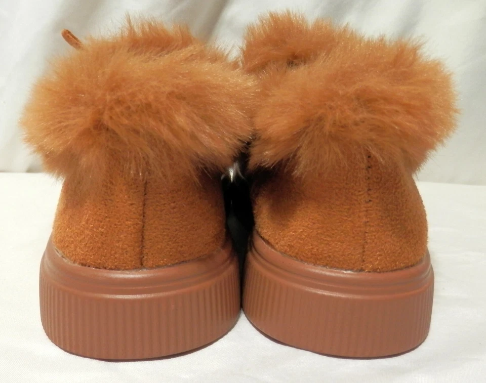 Mujer Pana Marrón con Mocasines de Piel Sintética a Juego Talla 36 (5.5) Nuevo Sin Caja Foto 3 de 4