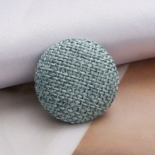 10Pcs 15-30mm Satin Fabric Covered Metal Shank Buttons For Gowns Blouses Coat - Picture 74 of 90