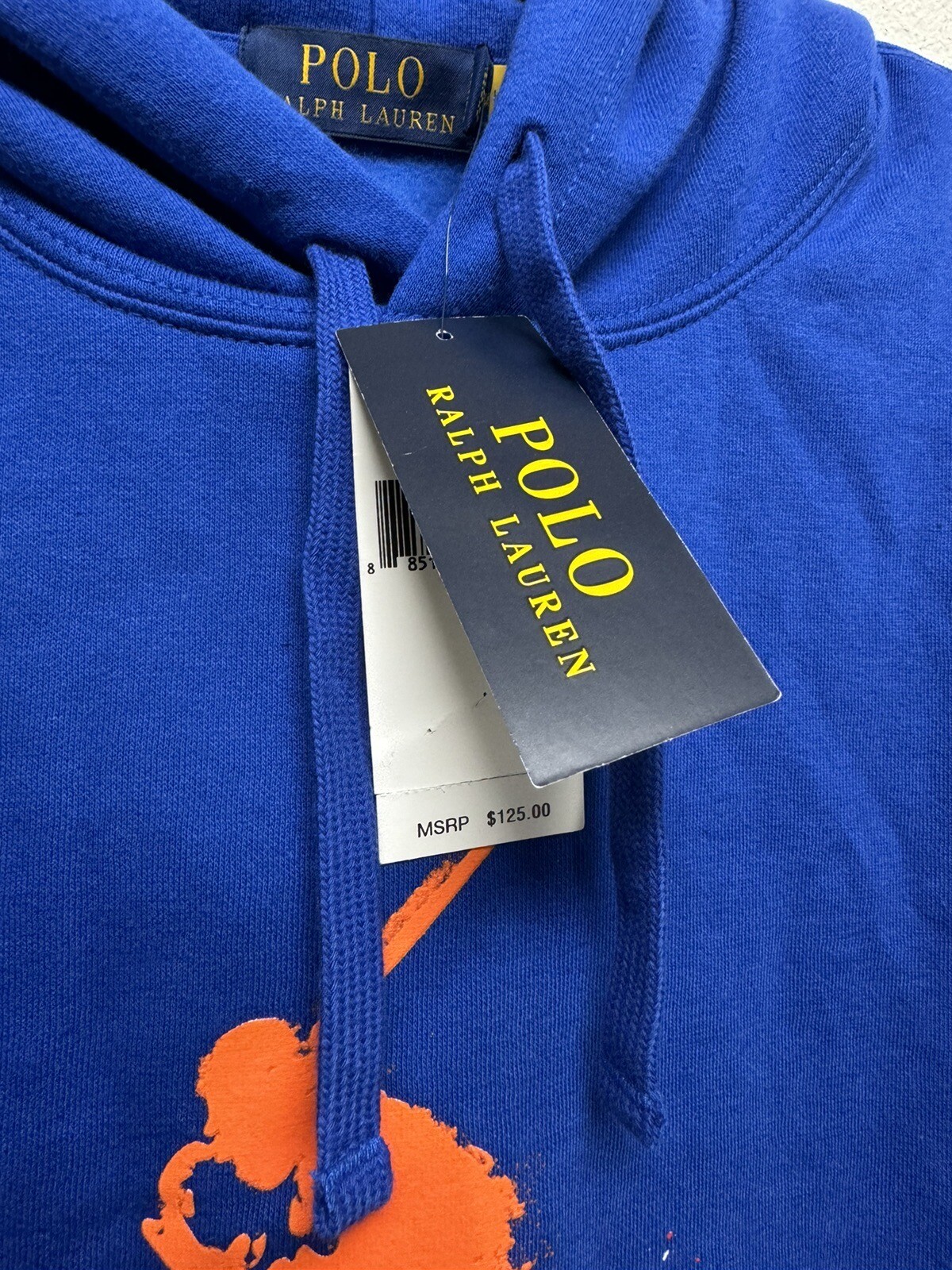 Felpa con cappuccio Polo Ralph Lauren Big Pony con grafica polo pile taglia M