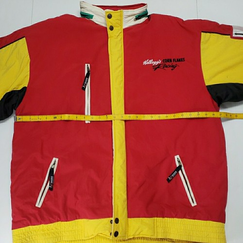 VTG 90s Terry Labonte Kelloggs Corn Flakes Racing Chase NASCAR Coat Parka Large - Picture 12 of 20