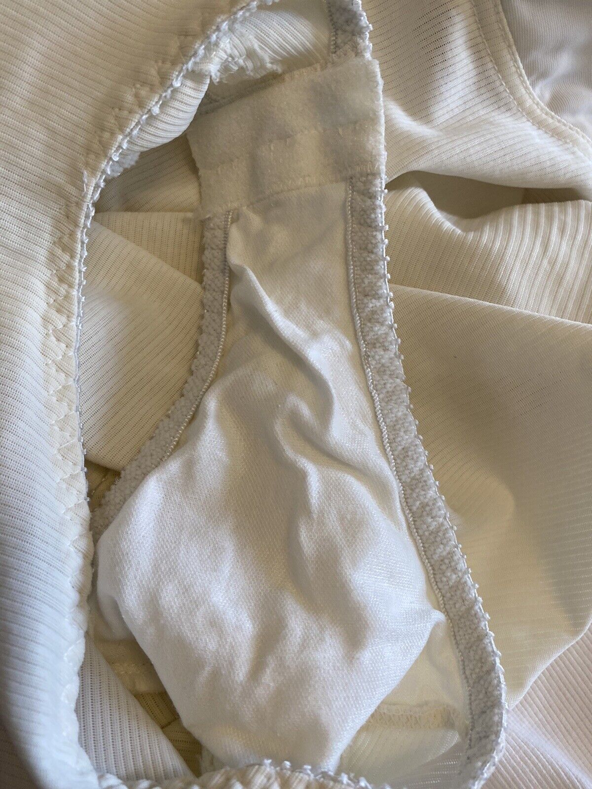 Vintage Montgomery Ward White Nylon Bodysuit Shap… - image 8