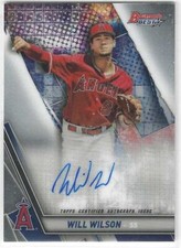 2019 Bowman's Best Of Autograph #B19-WW Will Wilson RC Los Angeles Angels