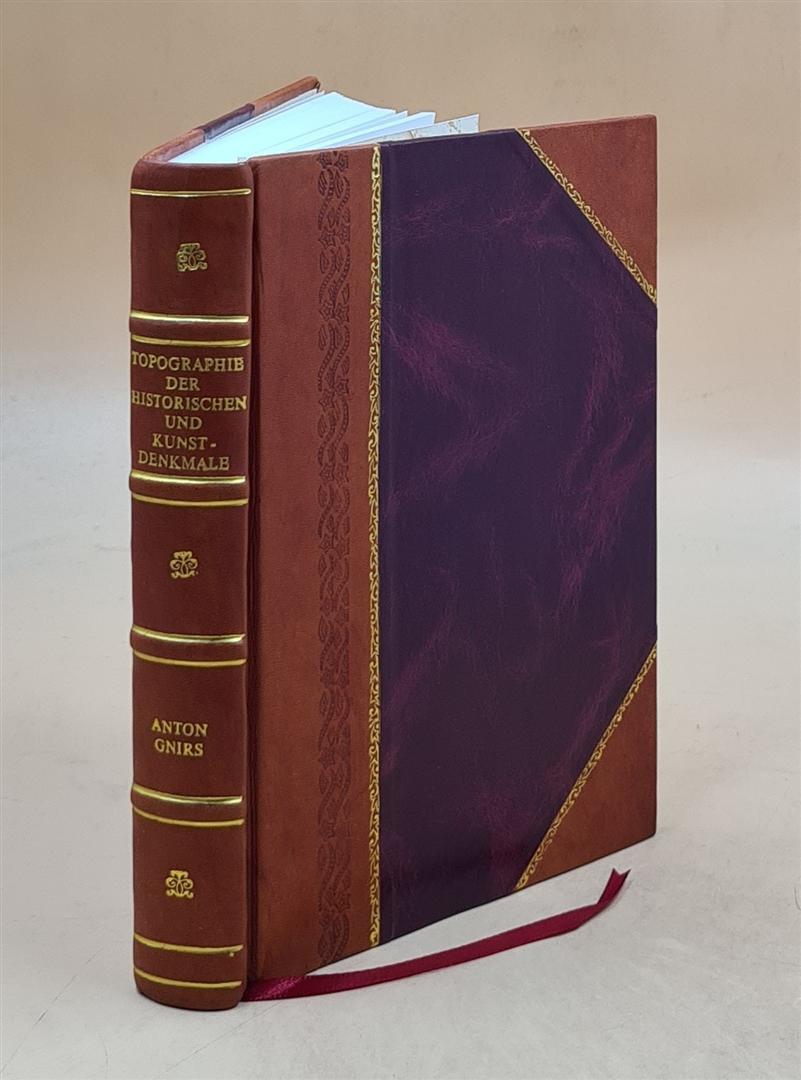 Topographie Der Historischen Und Kunst-Denkmale Der Politische B [Leather Bound]