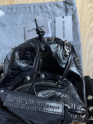New Authentic Balenciaga Le Cagole XS Bucket Bag Lambskin Leather
