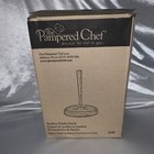 Pampered Chef Bamboo Grinder Stand #2197 New NIB Discontinued Item