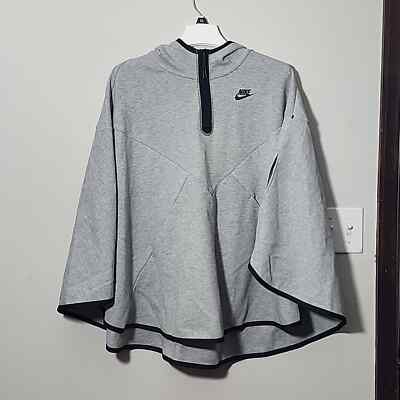 Nike Sportwear Tech Fleece Poncho Grey Size S
