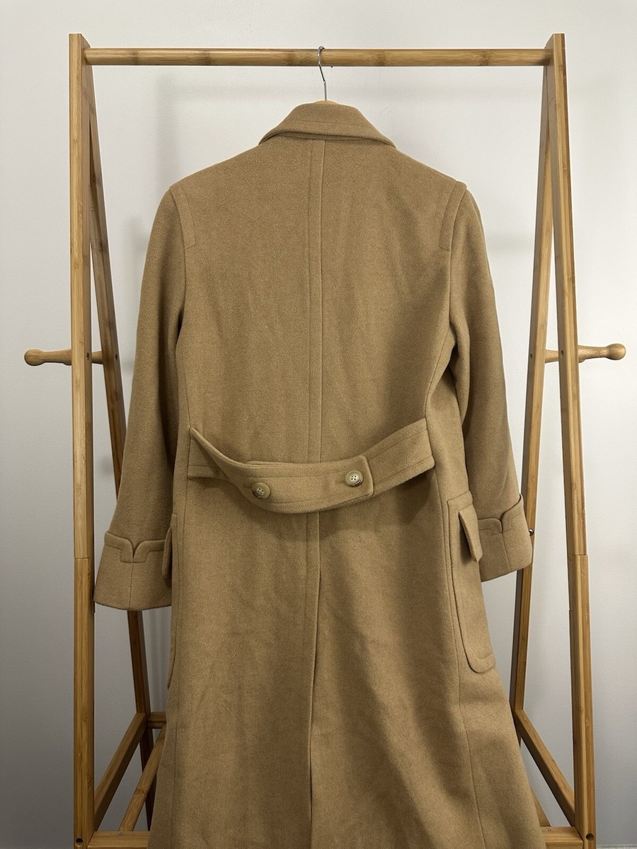 VTG Ralph Lauren 100% Camel Hair Double Breasted Trench Coat