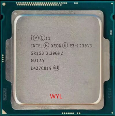 Intel Xeon E3-1230v3 SR153 3.3GHz Quad Core 4 Core / 8 Threads LGA1150 Processor