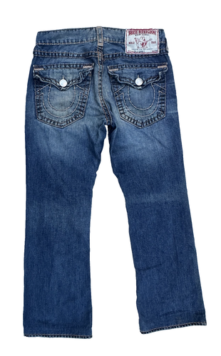 True Religion BILLY SUPER T Iconic Super T Stitch Relaxed Straight Jean W33 L32. - Picture 3 of 15