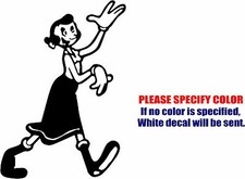 Olive Popeye Graphic Die Cut decal sticker Car Truck Boat Window Bumper 12"