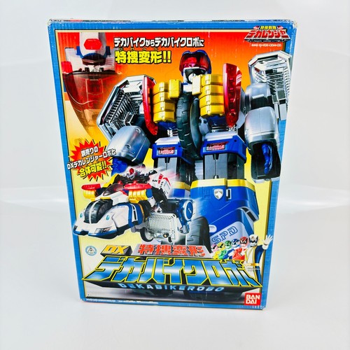 Figura de acción Power Rangers Dekaranger DX Deka Bike Robo Megazord Bandai c... - Imagen 3 de 23