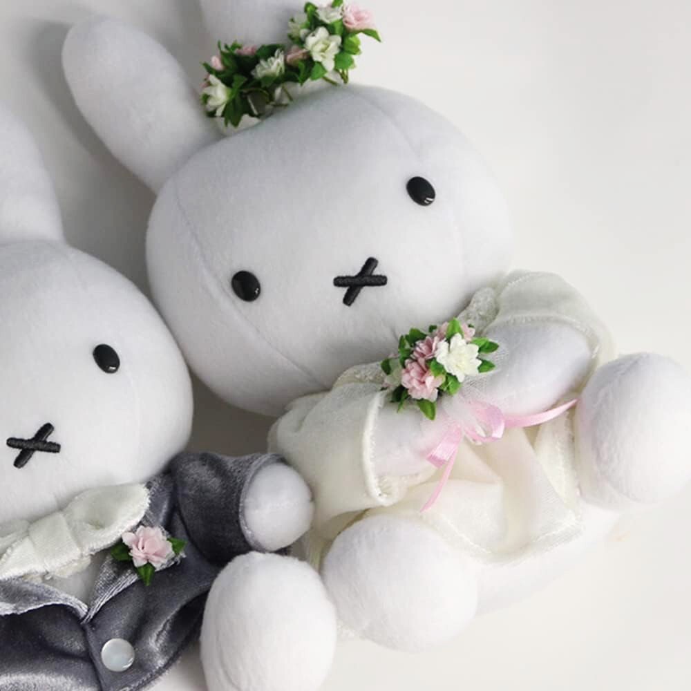 Miffy Wedding Doll Plush Toy 2 Set Box Tuxedo Dress Dick Bruna