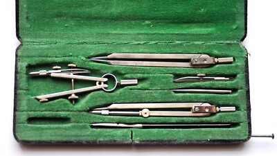 Vintage Kompass Set von Alpha Precision Instruments, Bavaria, Germany, Set No. 7