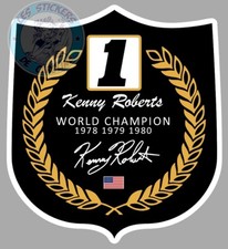 STICKER King Kenny Roberts CHAMPION DU MONDE DE VITESSE MOTO 500 YAMAHA RB108