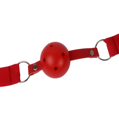 Bâillon (mouth Gag) BDSM Noir Et Rouge - Pour Jeux De Rôle Et Pratiques SM - Neuf, Marque Générique