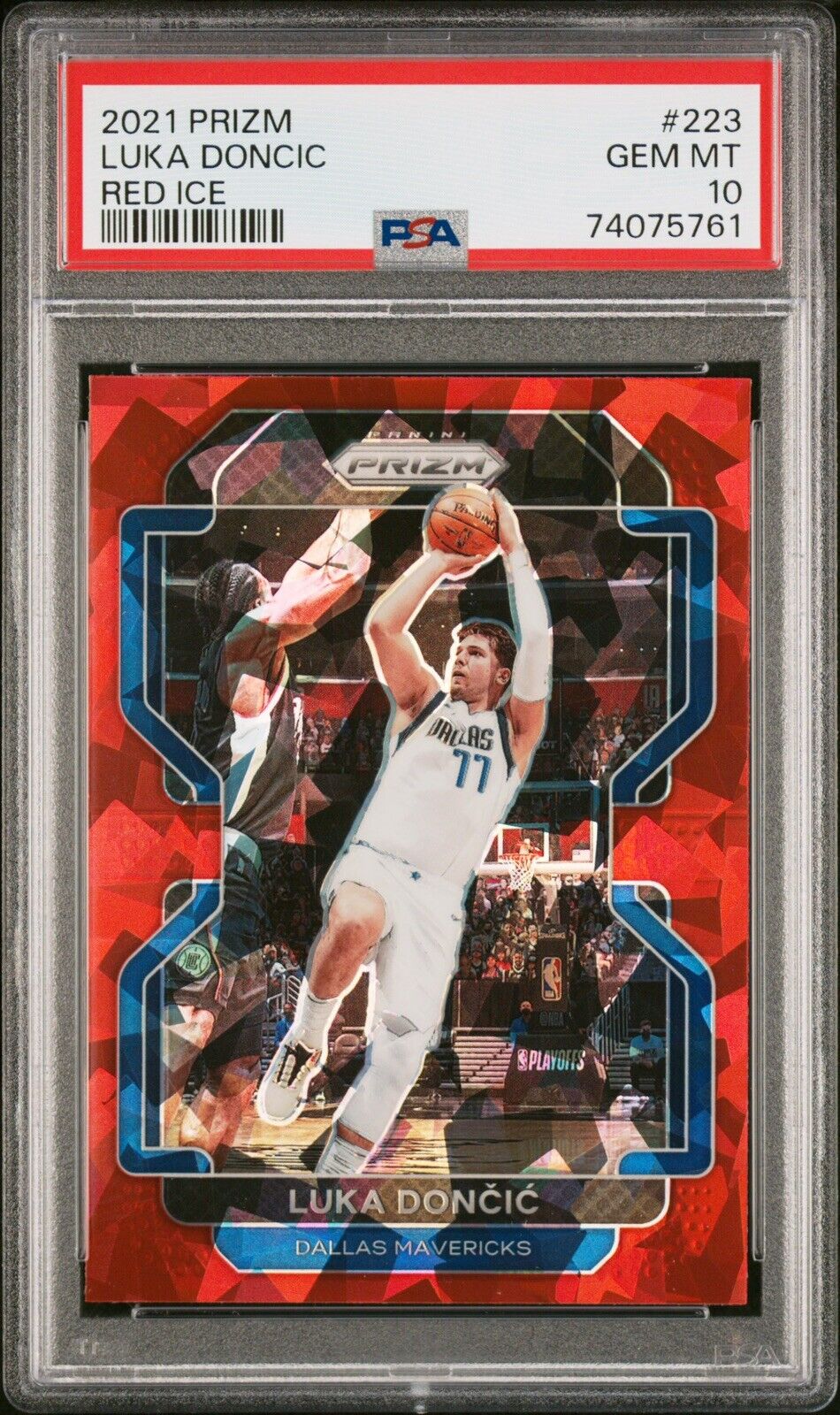 NBAカード　ドンチッチ Luka Doncic Red Ice PSA10