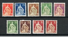 Suisse 1908-40 Valeurs À 1F MH