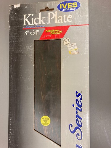 Nueva placa de patada de latón y aluminio Ives, 8x34, 6x30, varios en plata, oro, estaño - Imagen 7 de 14