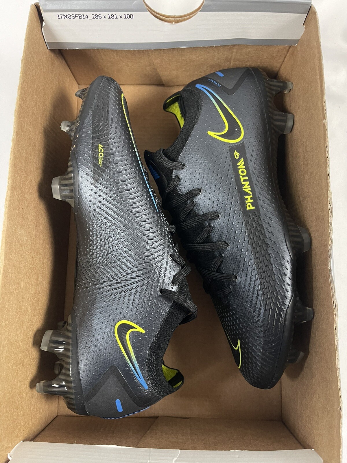 Nike Phantom GT Elite FG Black Cyber Soccer Cleats CK8439090 Mens Size