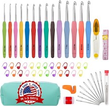 Kit de Crochet Agujas para tejer Set Ganchos accessories, 14 tama os de crochet
