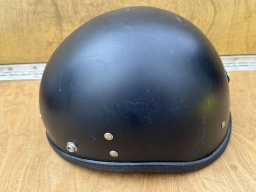 Vintage 1960s Original BUCO TRAVELER Motorcycle Half Helmet Black Crash RARE - Picture 4 of 11