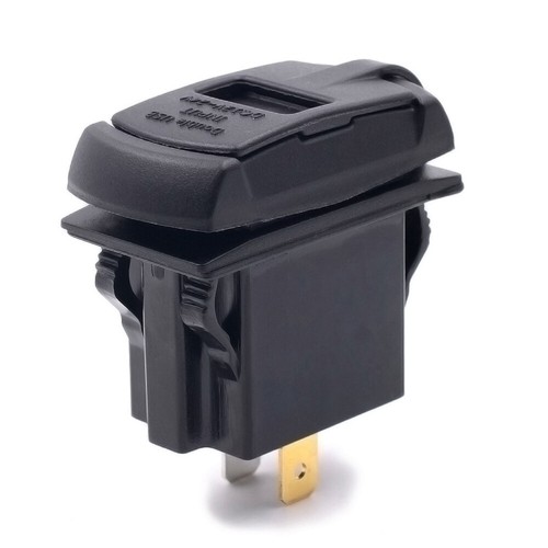 12-24V Motorcycle Car Boat USB Power Socket Plug Outlet with Voltmeter (Blue) - 第 1/12 張圖片