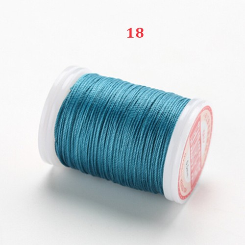 0.5mm Round Waxed Thread for DIY Leather Sewing Polyester Cord Wax String Craft - Picture 12 of 34