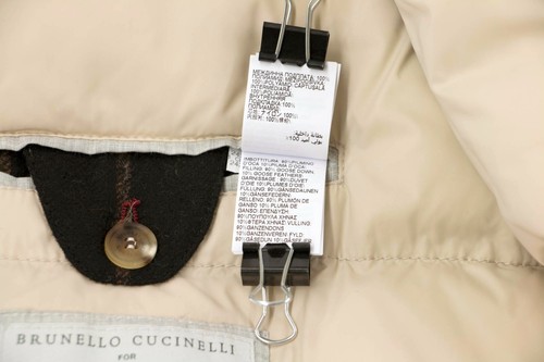 NWT$4595 Brunello Cucinelli Men Alpaca-Wool Striped GooseDown Puffer Vest S A252 - Picture 11 of 12