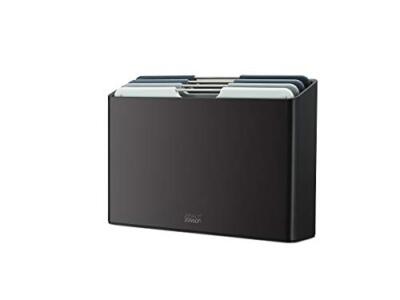 Joseph Joseph Folio Plastic Cutting Board Set with Storage Case Color-Coded Easy