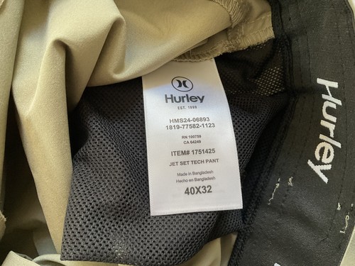 Pantalone tecnico uomo Hurley taglia 40 x32 colore verde NUOVO - Foto 7 di 10